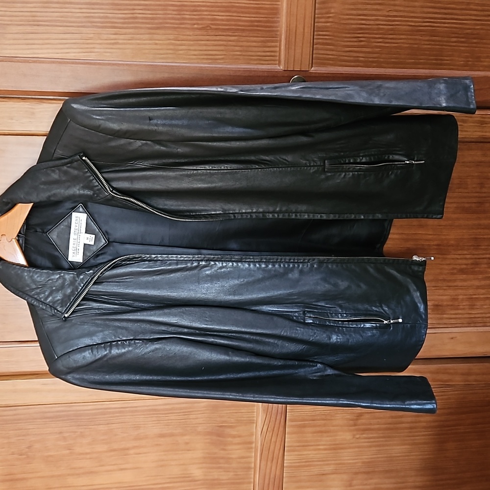Black Lambskin Jacket size medium